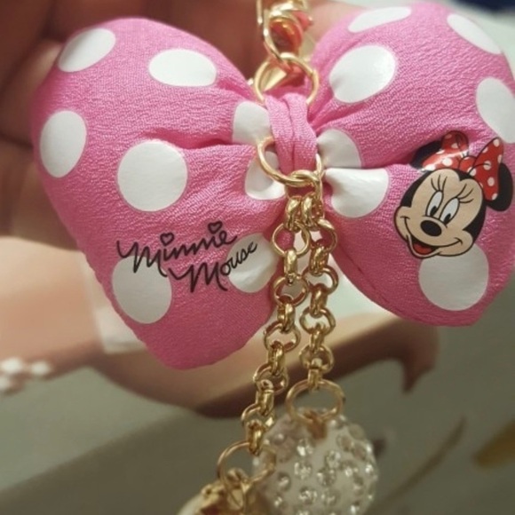 Minnie Light Pink embellished keychain - Picture 4 of 6